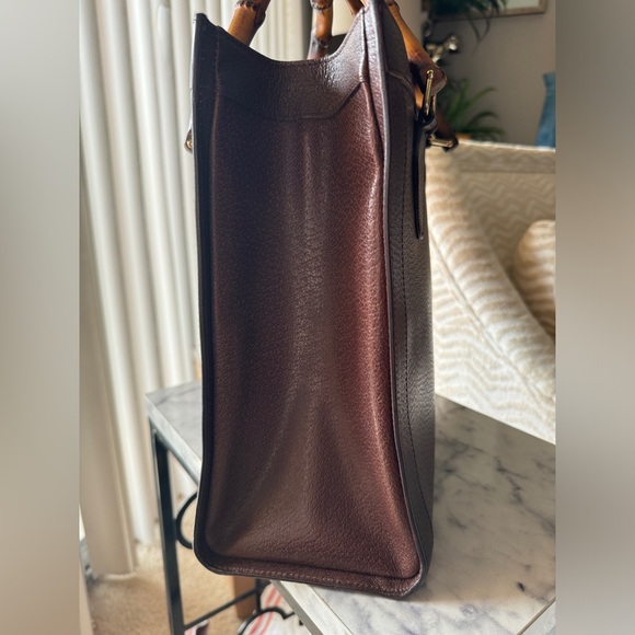 Gucci Diana Large Vintage Bamboo tote in Brown - Picture 6 of 16